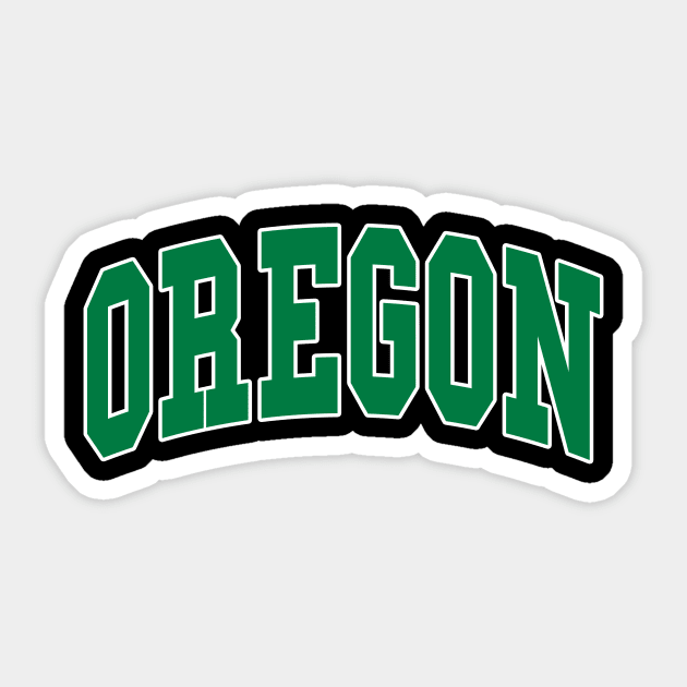 Oregon - retro vintage gift college university font letters jersey football basketball baseball softball volleyball hockey fan love player christmas birthday gift for men women kids mothers fathers day dad mom Sticker by Fanboy04